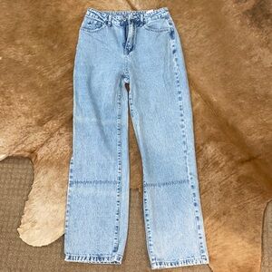 Denim cargo style jeans